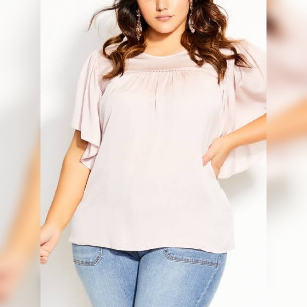 M XL City Chic Plus Size 18 22W Top